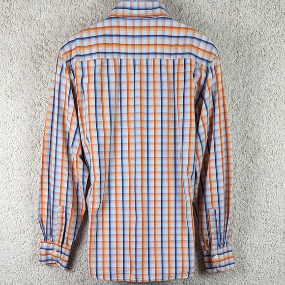 B'52* Men's Long Sleeve Button Down Curved Hem NO Pockets Shirt~ Size Large - Picture 2 of 8